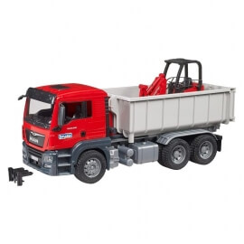 Bruder - Φορτηγό MAN TGS με Αποσπώμενο Container & Φορτωτή Schaffer (03767)