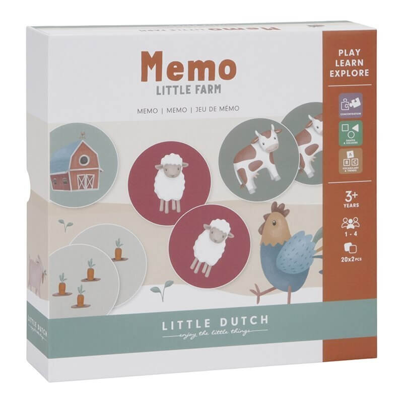 Παιχνίδι Μνήμης Memo "Little Farm" - Little Dutch (7138)Παιχνίδι Μνήμης Memo "Little Farm" - Little Dutch (7138)