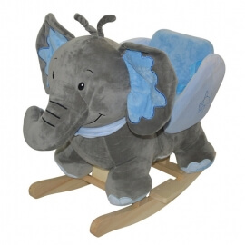 Κουνιστό Ελεφαντάκι με Ήχο Γκρι-Μπλε - Doly Toys (6172-NNB)