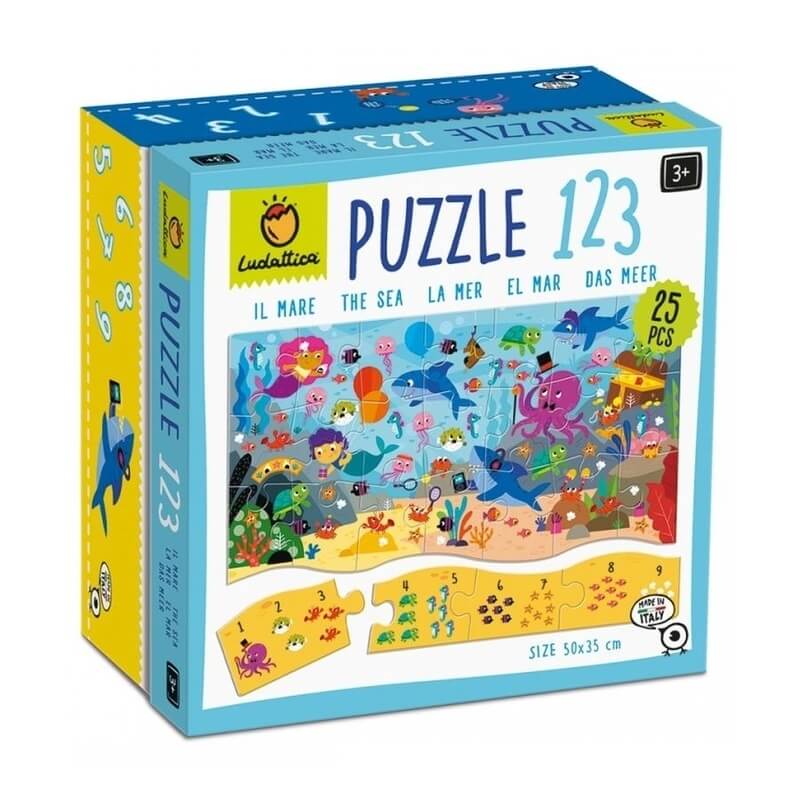 Εκπαιδευτικό Παζλ 1-2-3 "Η Θάλασσα" 25 κομ - Ludattica (22570)Εκπαιδευτικό Παζλ 1-2-3 "Η Θάλασσα" 25 κομ - Ludattica (22570)