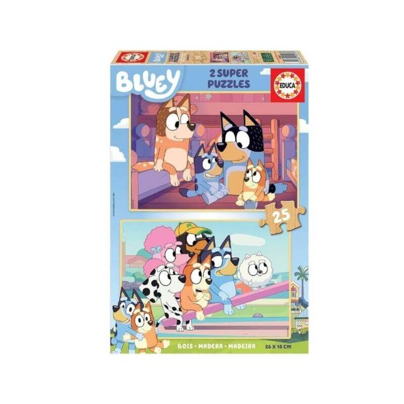 Ξύλινο Παζλ Bluey 2x25 κομ - Educa (19407)Ξύλινο Παζλ Bluey 2x25 κομ - Educa (19407)