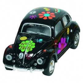 Μεταλλικό Volkswagen Classical Beetle 1/64 Μαύρο - Goki (12088BL)