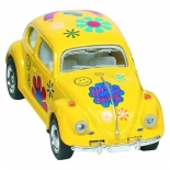 Μεταλλικό Volkswagen Classical Beetle 1/64 Κίτρινο - Goki (1208Υ)