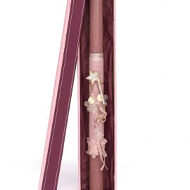 Πασχαλινή Λαμπάδα με Παραμάνα Αστέρι Σκούρο Ροζ (24117D)