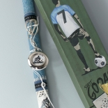 Πασχαλινή Λαμπάδα με Ποδοσφαιρικό Μπρελόκ Μπλε (24123B)