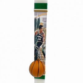 Πασχαλινή Λαμπάδα Γιαννης Αντετοκούνμπο με Μπρελόκ (24929)Πασχαλινή Λαμπάδα Γιαννης Αντετοκούνμπο με Μπρελόκ (24929)