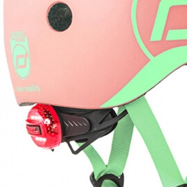 Παιδικό Κράνος XXS για Ποδήλατο & Πατίνι με Ενσωματωμένο Φωτάκι LED Peach - Scoot & Ride (96360)
