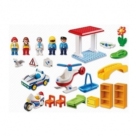 Playmobil 1.2.3 - Aστυνομία και Παιδιατρείο (5046)