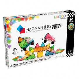 Magna-Tiles Μαγνητικό Παιχνίδι 50τμχ "Grand Prix" (15850)