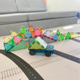 Magna-Tiles Μαγνητικό Παιχνίδι 50τμχ "Grand Prix" (15850)