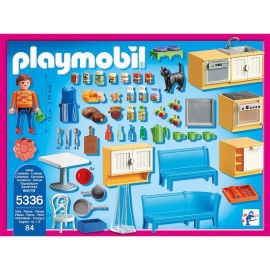 Playmobil Πολυτελές Κουκλόσπιτο - Κουζίνα με Καθιστικό (5336)