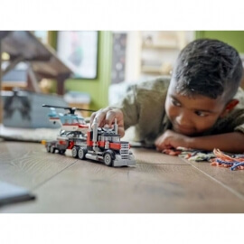 Lego Creator Φορτηγό Με Επίπεδη Καρότσα & Ελικόπτερο (31146)
