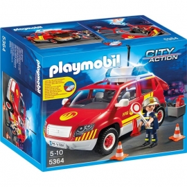 Playmobil Πυροσβεστική - Οχημα Αρχιπυραγού με Φάρο και Σειρήνα (5364)