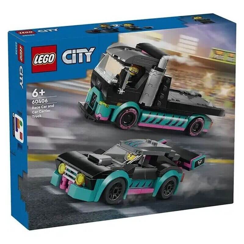 Lego City Αγωνιστικό Αυτοκίνητο και Φορτηγό Μεταφοράς Αυτοκινήτων (60406)Lego City Αγωνιστικό Αυτοκίνητο και Φορτηγό Μεταφοράς Αυτοκινήτων (60406)