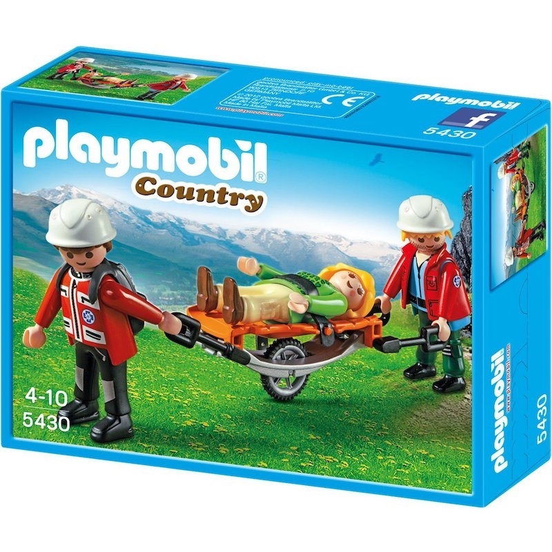 Playmobil Country - Διασώστες με φορείο (5430)Playmobil Country - Διασώστες με φορείο (5430)