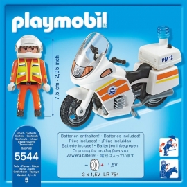 Playmobil City Action - Γιατρός και Μοτοσυκλέτα Πρώτων Βοηθειών (5544)