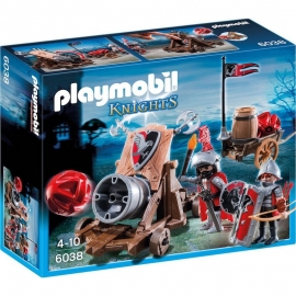 Playmobil Ιππότες και Κάστρα - Ιππότες του Γερακιού με Kανόνι-Γίγα (6038)