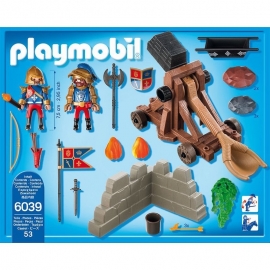 Playmobil Ιππότες και Κάστρα - Βασιλικοί Λεοντόκαρδοι Ιππότες με Καταπέλτη (6039)