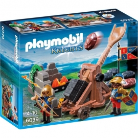 Playmobil Ιππότες και Κάστρα - Βασιλικοί Λεοντόκαρδοι Ιππότες με Καταπέλτη (6039)