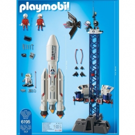 Playmobil Αποστολή στο Διάστημα - Διαστημικός Πύραυλος με Βάση Εκτόξευσης (6195)