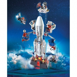 Playmobil Αποστολή στο Διάστημα - Διαστημικός Πύραυλος με Βάση Εκτόξευσης (6195)