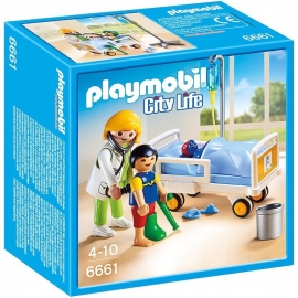 Playmobil Παιδιατρικη Κλινική - Παιδίατρος με μικρό Aσθενή (6661)