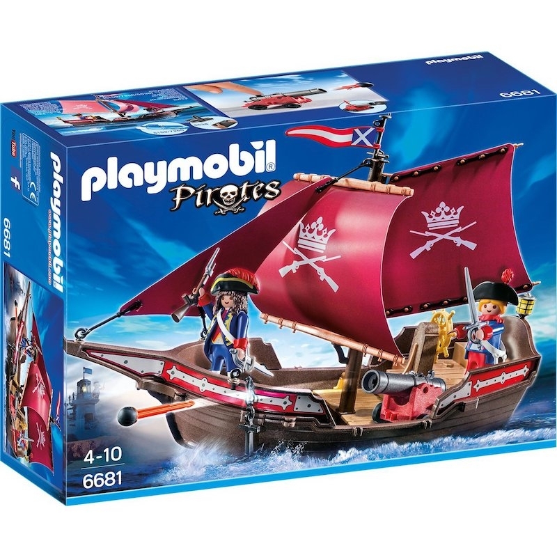 Playmobil Πειρατές - Στρατιωτικό Πλοιάριο Περιπολίας (6681)Playmobil Πειρατές - Στρατιωτικό Πλοιάριο Περιπολίας (6681)