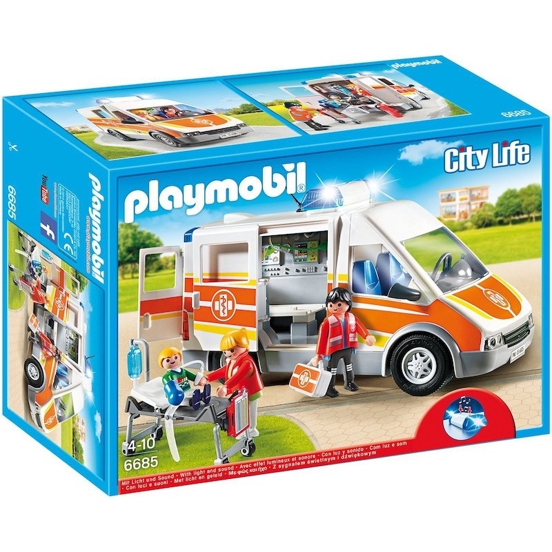Playmobil Παιδιατρικη Κλινική - Ασθενοφόρο με Σειρήνα και Φάρο (6685)Playmobil Παιδιατρικη Κλινική - Ασθενοφόρο με Σειρήνα και Φάρο (6685)