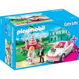 Playmobil Starter Set Νεόνυμφοι με Aμάξι (6871)