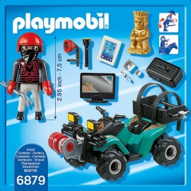Playmobil Αστυνομία - Ληστής με Γουρούνα και Κλοπιμαία (6879)