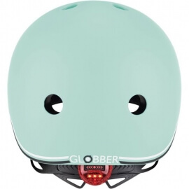 Globber Κράνος Go Up Lights XXS/XS (45-51cm) Pastel Green με αναλάμπον LED (506-206)