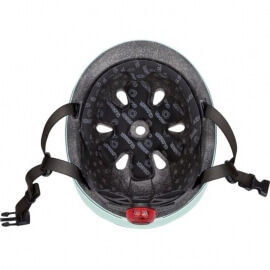 Globber Κράνος Go Up Lights XXS/XS (45-51cm) Pastel Green με αναλάμπον LED (506-206)