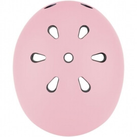Globber Κράνος Go Up Lights XXS/XS (45-51cm) Pastel Pink με αναλάμπον LED (506-210)