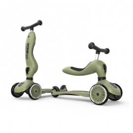 Σετ Scoot & Ride Πατίνι Highwaykick 1 & Κράνος XXS Olive