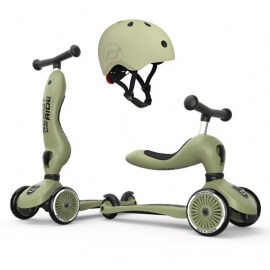 Σετ Scoot & Ride Πατίνι Highwaykick 1 & Κράνος S Olive