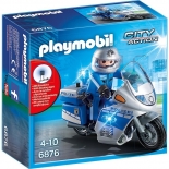 Playmobil Αστυνομία - Μοτοσυκλέτα Αστυνομίας με Φάρο που αναβοσβήνει (6923)