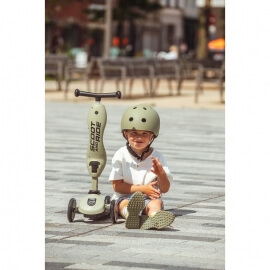 Σετ Scoot & Ride Πατίνι Highwaykick 1 & Κράνος S Olive