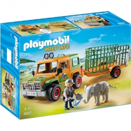 Playmobil Σαφάρι στην Αφρική - Όχημα Σαφάρι με Ρυμουλκ.Κλούβα Ζώων (6937)