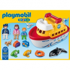 Playmobil 1.2.3 - Πλοίο-Βαλιτσάκι (6957)