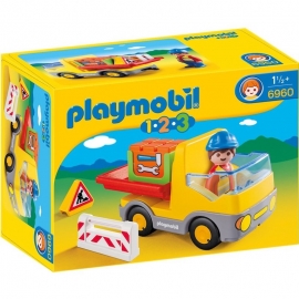 Playmobil 1.2.3 - Φορτηγό με ανατρεπόμενη Καρότσα (6960)