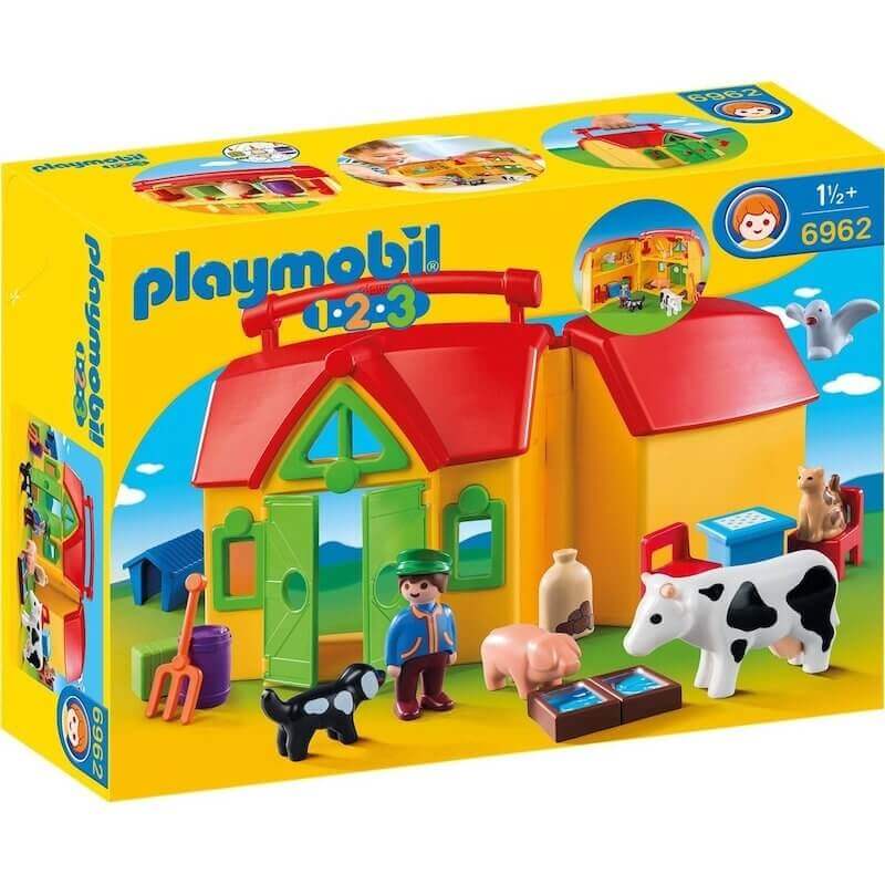 Playmobil 1.2.3 - Φάρμα-Βαλιτσάκι 123 (6962) Playmobil 1.2.3 - Φάρμα-Βαλιτσάκι 123 (6962)