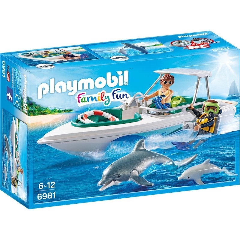 Playmobil Κρουαζιερόπλοιο - Ταχύπλοο με Δύτη και Δελφίνια (6981)Playmobil Κρουαζιερόπλοιο - Ταχύπλοο με Δύτη και Δελφίνια (6981)