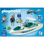 Playmobil Κρουαζιερόπλοιο - Ταχύπλοο με Δύτη και Δελφίνια (6981)