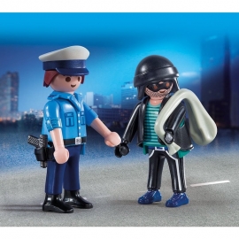 Playmobil Αστυνομία - Duo Pack Αστυνομικός και Ληστής (9218)