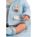 Μωρό Νεογέννητο Συλλεκτικό Reborn 50εκ με Κουβερτάκι Γαλάζιο - Berbesa (5309)