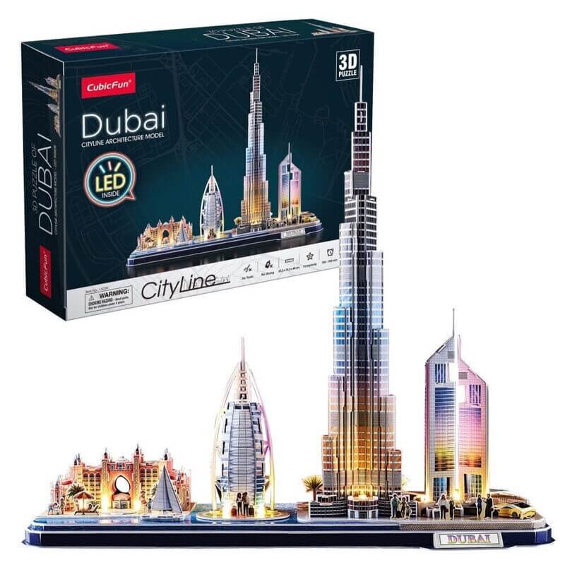 3D Παζλ Dubai Cityline LED φωτιζόμενο 182 κομ (L523h)3D Παζλ Dubai Cityline LED φωτιζόμενο 182 κομ (L523h)