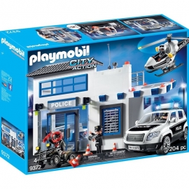 Playmobil Αστυνομία - Αστ/κό Τμήμα με Περιπολικό και Ελικόπτερο (9372)