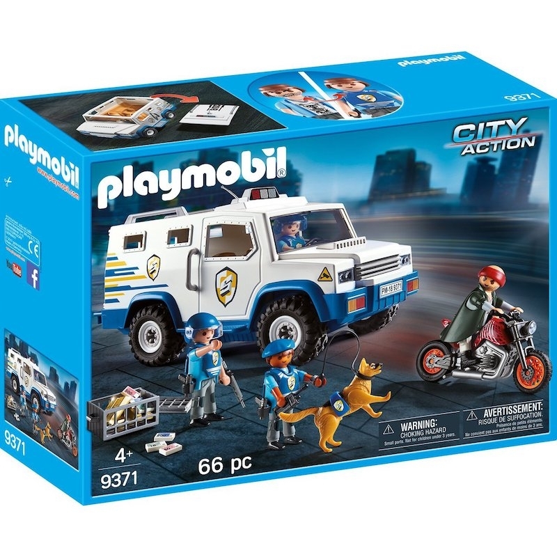 Playmobil Αστυνομία - Όχημα Χρηματαποστολής (9371)Playmobil Αστυνομία - Όχημα Χρηματαποστολής (9371)