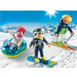 Playmobil Χιονισμένο Σαλέ - Παρέα Χιονοδρόμων (9286)