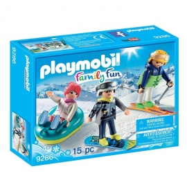 Playmobil Χιονισμένο Σαλέ - Παρέα Χιονοδρόμων (9286)